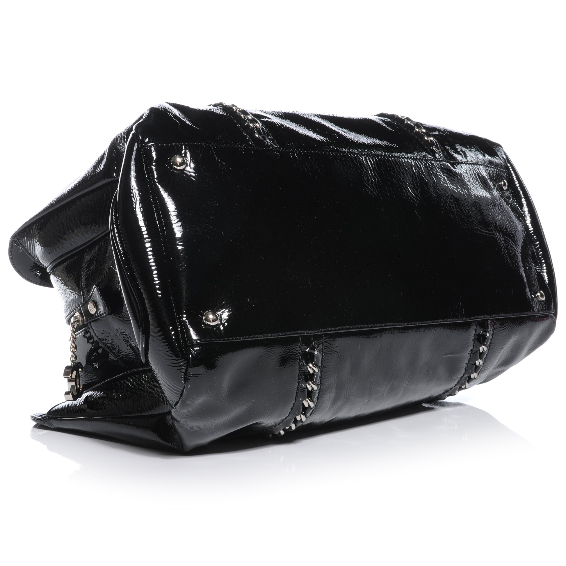 Chanel Patent Calfskin Large Luxe Ligne Tote Black 4 of 10
