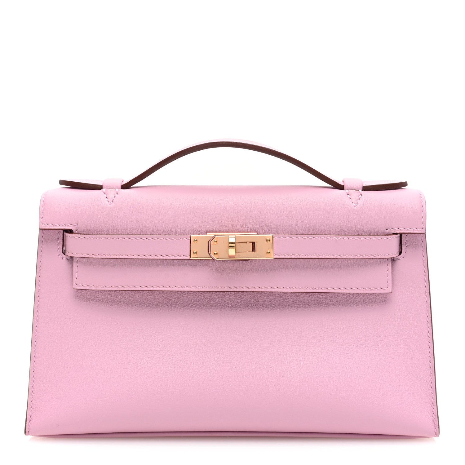 Hermes Swift Kelly Pochette Clutch Mauve Sylvestre 1 of 11
