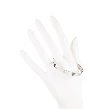 Cartier 18K White Gold LOVE Bracelet 17 2 of 6