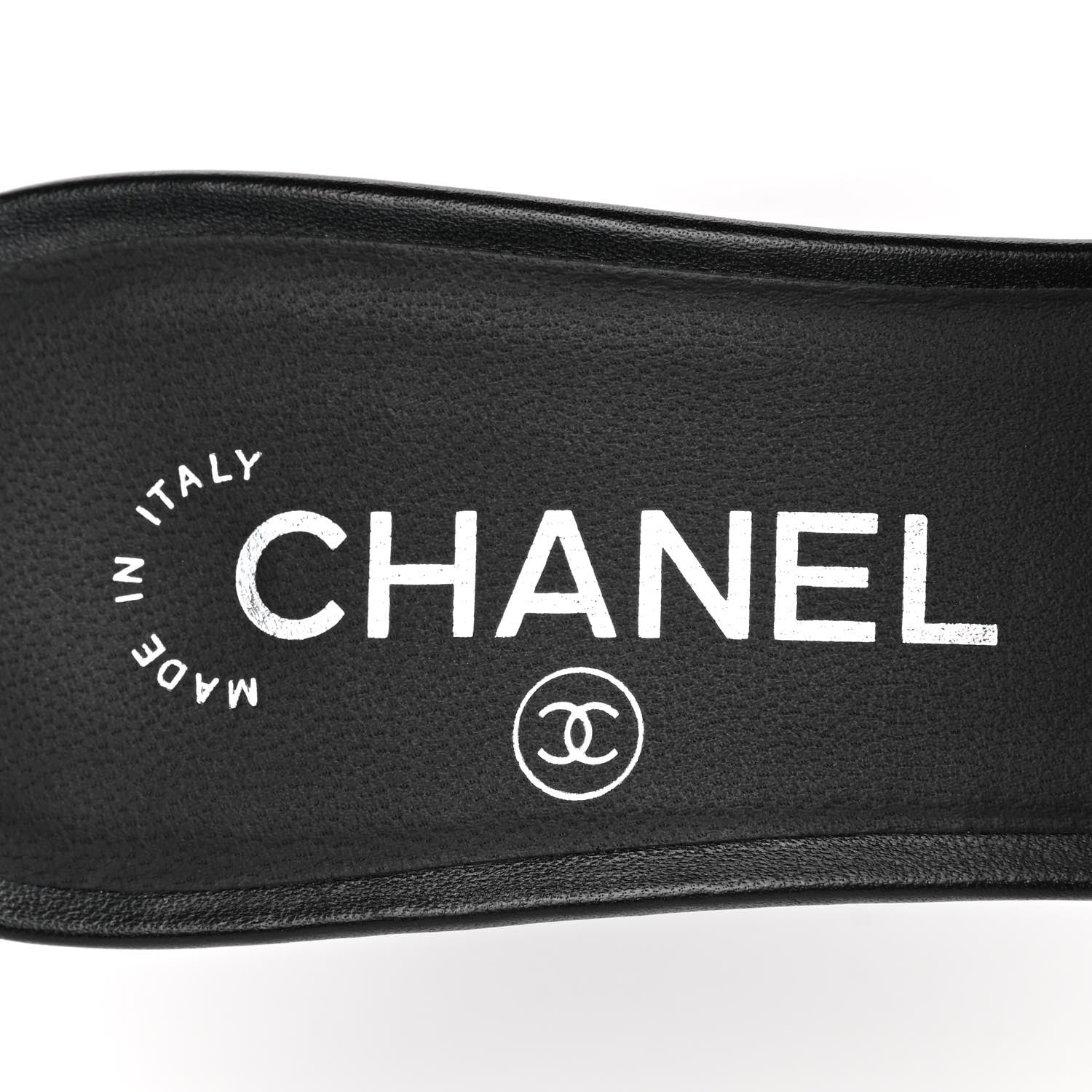 Chanel Lambskin PVC Mule 39.5 Transparent Black 7 of 8