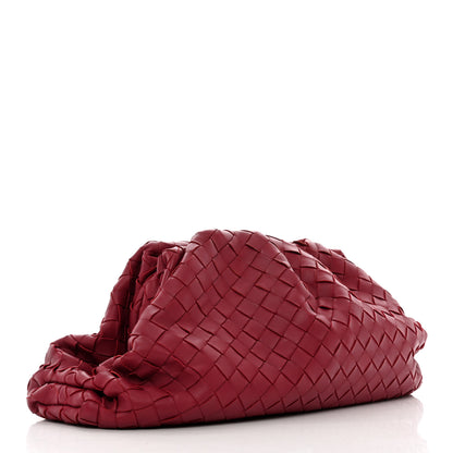 Bottega Veneta Nappa Maxi Intrecciato The Pouch Oversized Clutch Amaranto 3 of 7