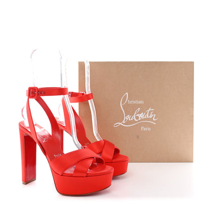 Christian Louboutin Crepe Satin Supermariza 130 Sandals 38 Ole 8 of 8