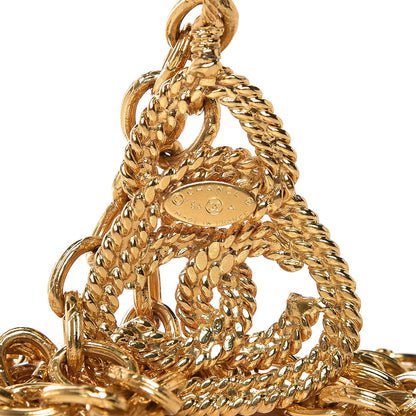 Chanel CC Pendant Necklace Gold 5 of 5