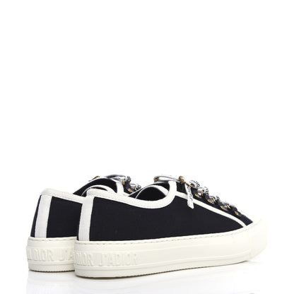 Christian Dior Canvas Walk'N'Dior Low Top Sneakers 38 Black 4 of 9