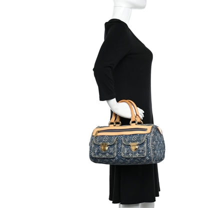 Louis Vuitton Monogram Denim Neo Speedy Blue 2 of 14