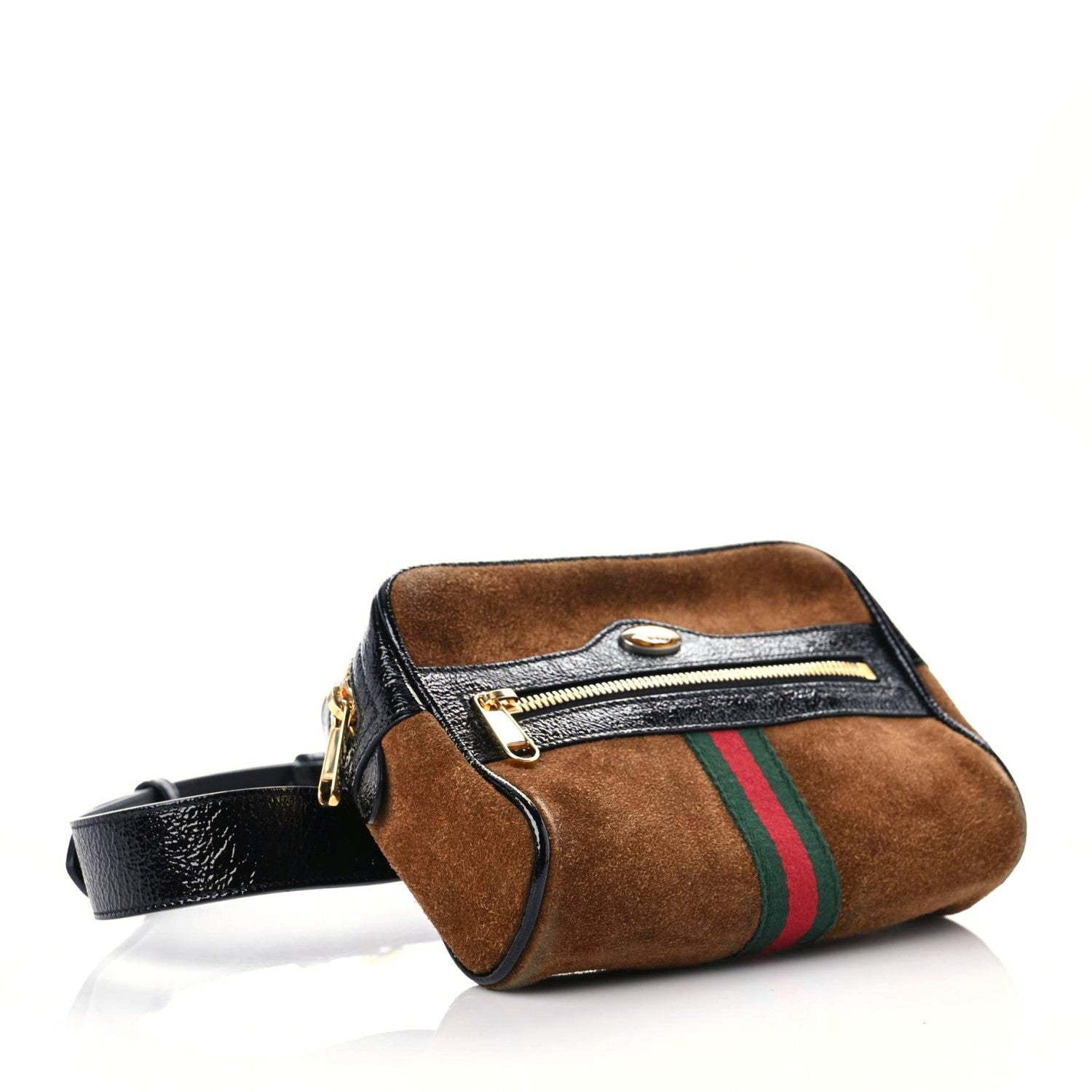 Gucci Suede Small Ophidia Belt Bag 75 30 Brown 3 of 11