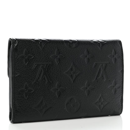 Louis Vuitton Empreinte Compact Curieuse Wallet Black 3 of 9