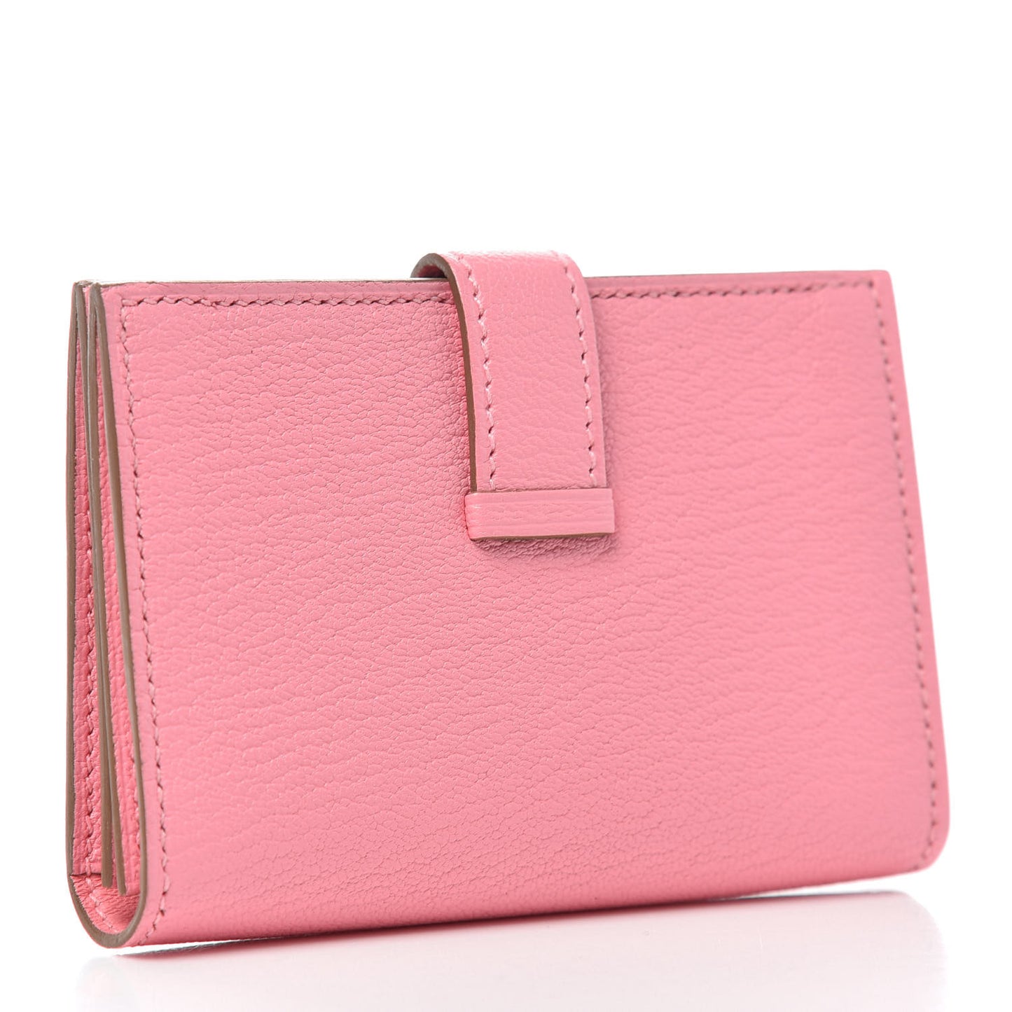 Chevre Mysore Bearn Card Holder Wallet Rose Confetti