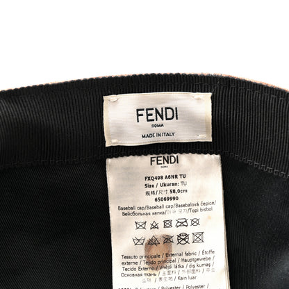 Fendi Canvas FF Reloaded Baseball Hat Tobacco Red 8 of 13