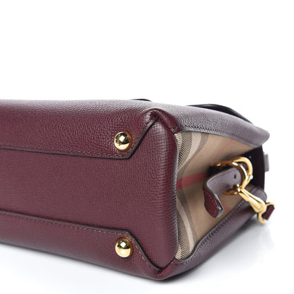 Burberry Derby Calfskin House Check Small Camberley Mahogany Red 6 of 9