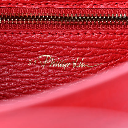 3.1 Phillip Lim Textured Calfskin Mini Pashli Satchel Red 6 of 9
