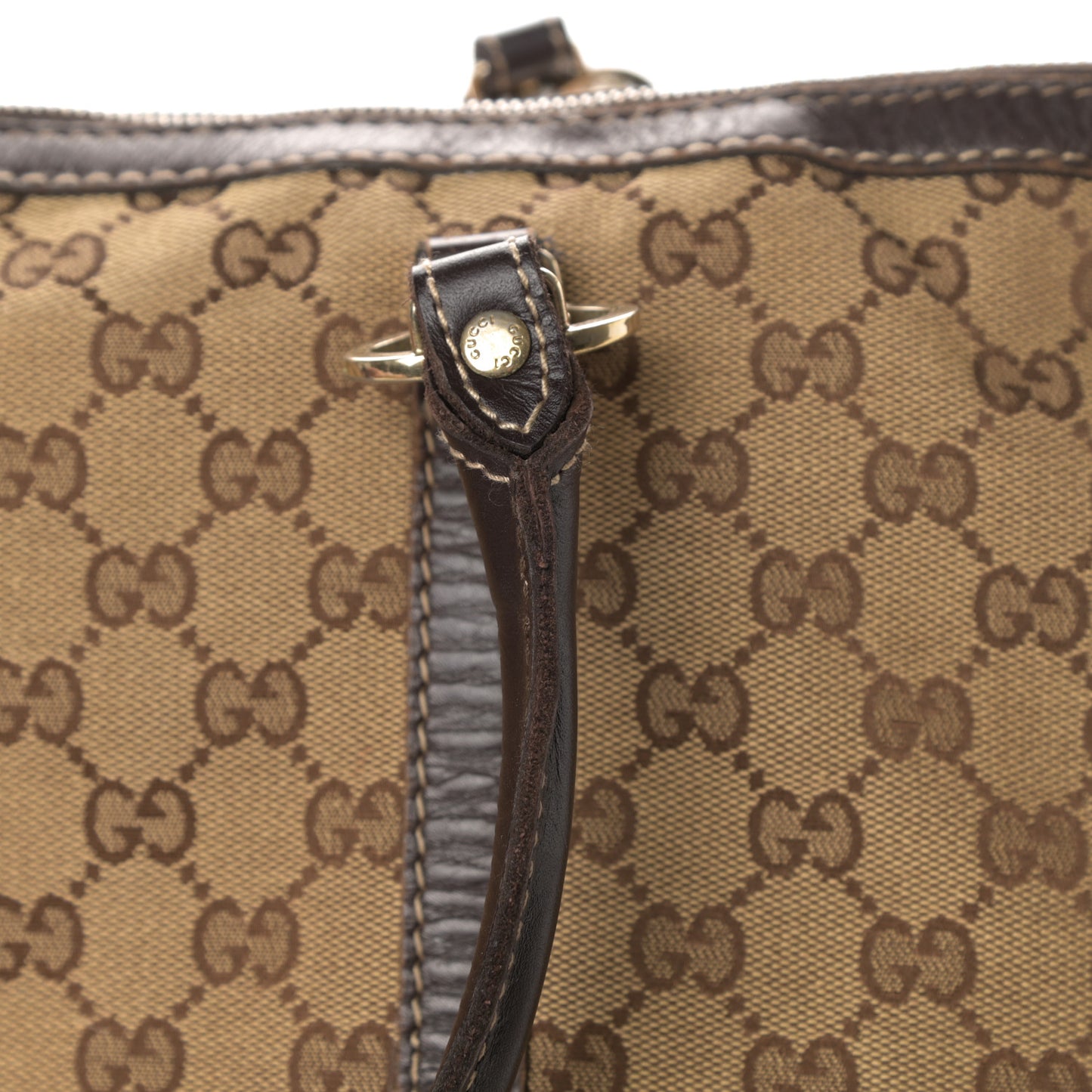 Monogram Lovely Heart Tote Brown