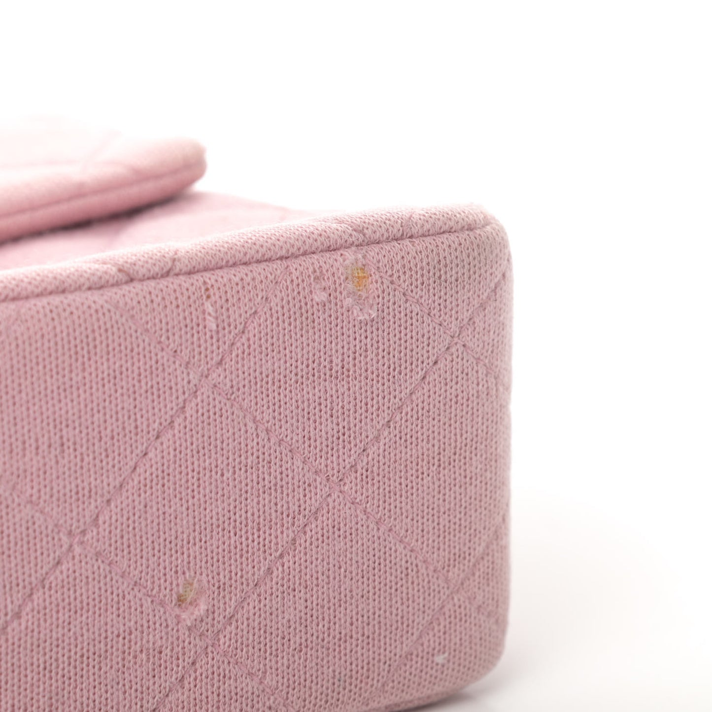 Jersey Quilted Mini Square Flap Pink