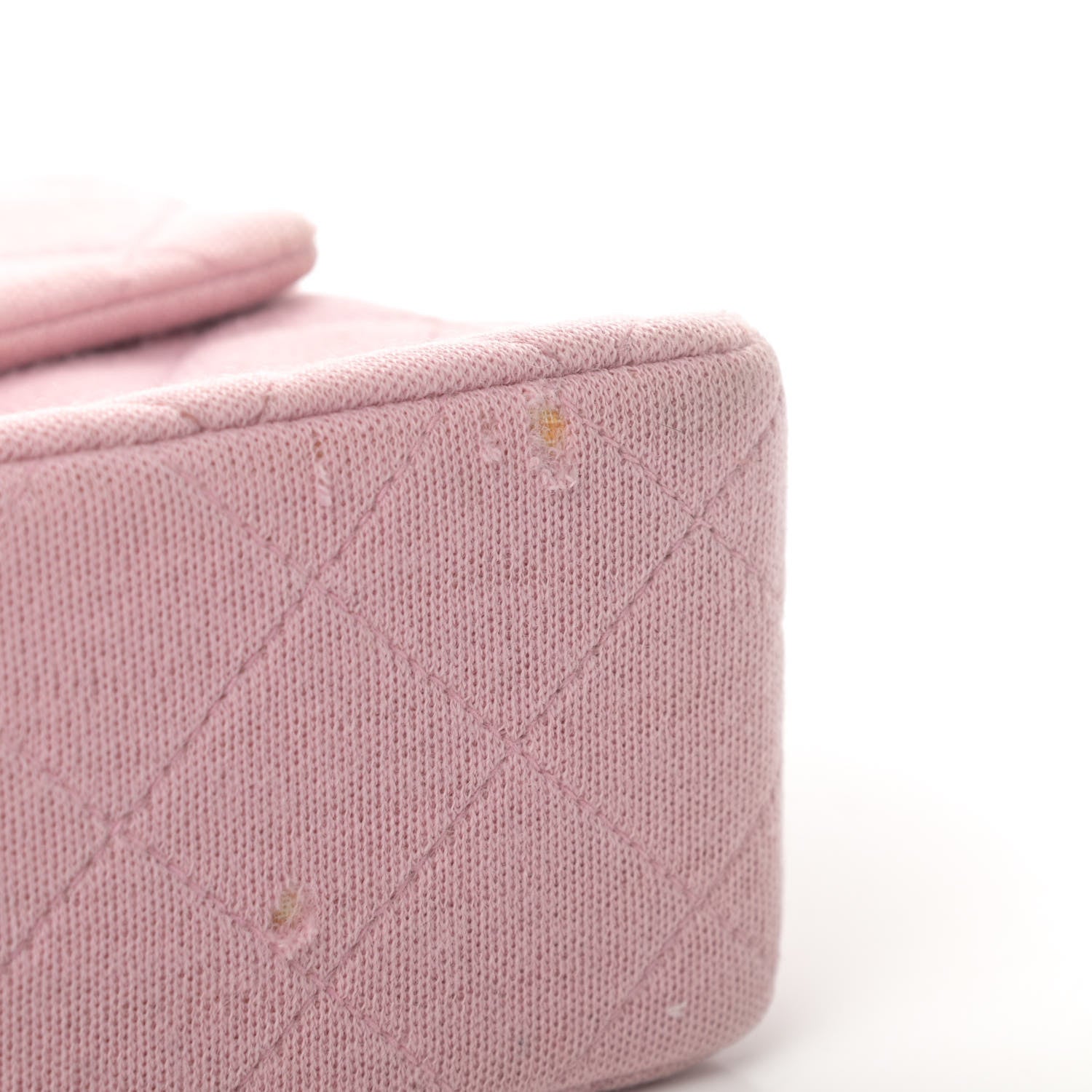 Chanel Jersey Quilted Mini Square Flap Pink 6 of 6
