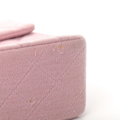 Chanel Jersey Quilted Mini Square Flap Pink 6 of 6