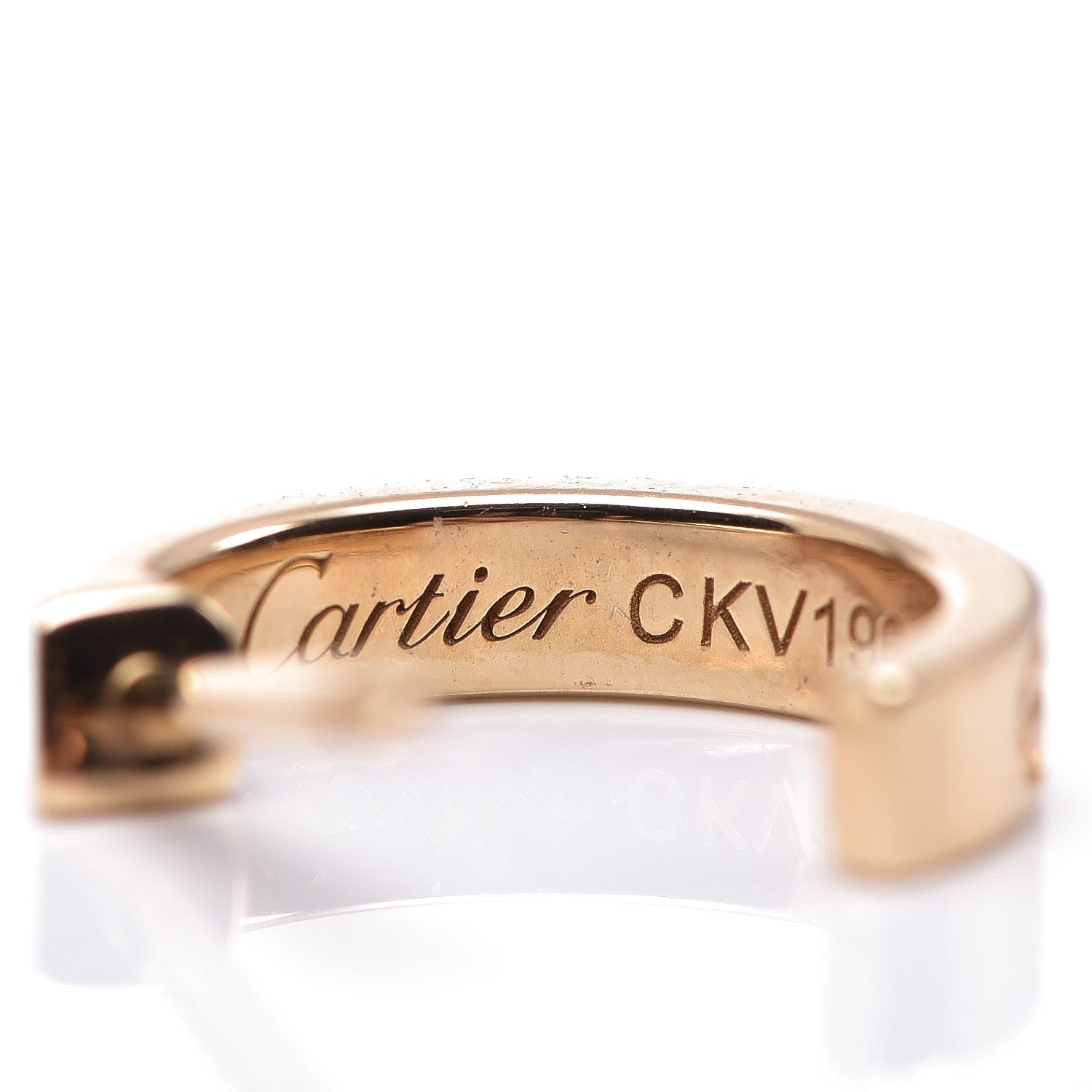 Cartier 18K Yellow Gold Small LOVE Hoop Earrings 4 of 7