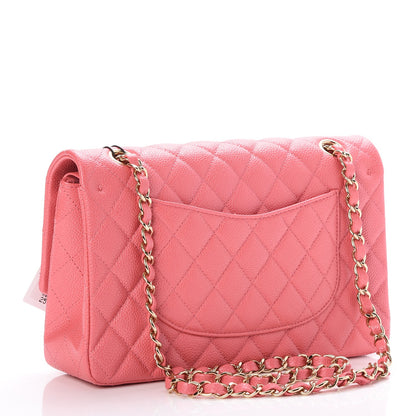 Chanel Caviar Quilted Medium Double Flap Pink 3 of 8