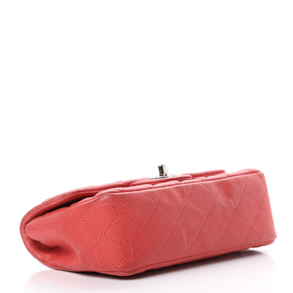Chanel Iridescent Caviar Quilted Mini Rectangular Flap Dark Pink 4 of 19