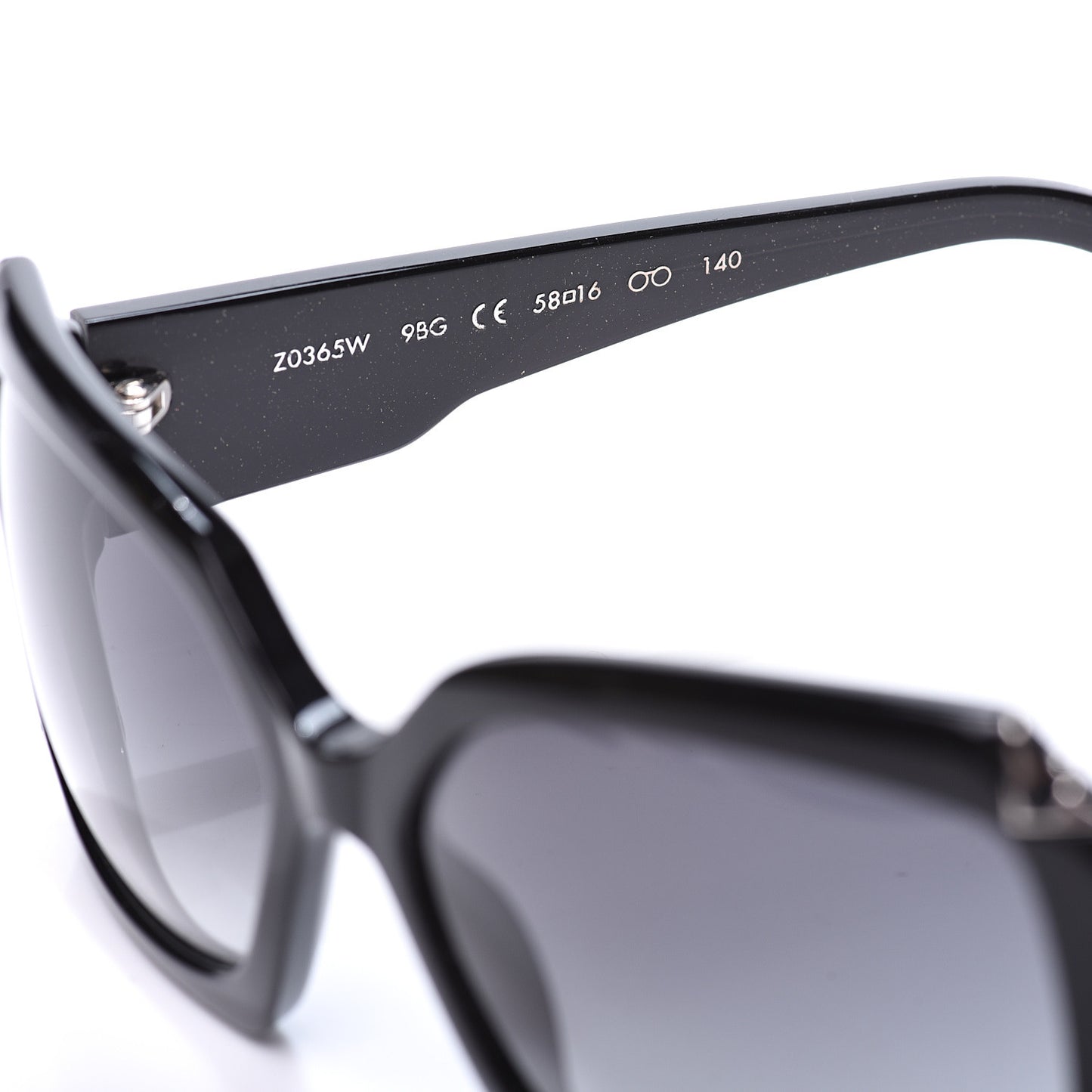 Acetate Hortensia Sunglasses Z0365W Black Glitter
