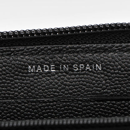 Chanel Caviar Quilted Boy Small Zip Around Wallet So Black 7 of 8