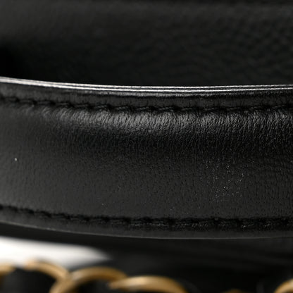 Chanel Caviar Quilted Medium CC Filigree Vanity Case Black 12 of 13