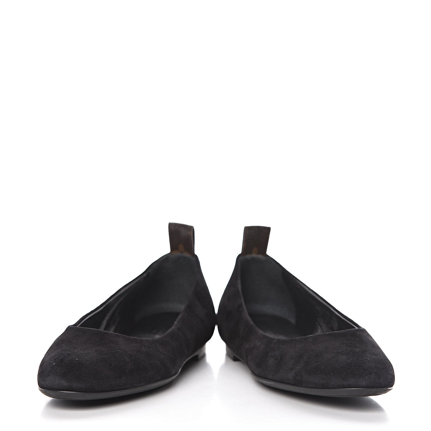 Louis Vuitton Suede Monogram Uniformes Ballet Flats 36.5 Black 6 of 11