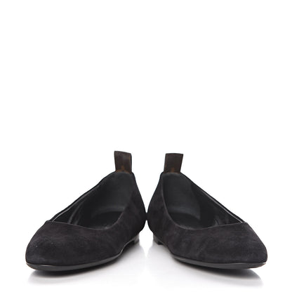 Louis Vuitton Suede Monogram Uniformes Ballet Flats 36.5 Black 6 of 11