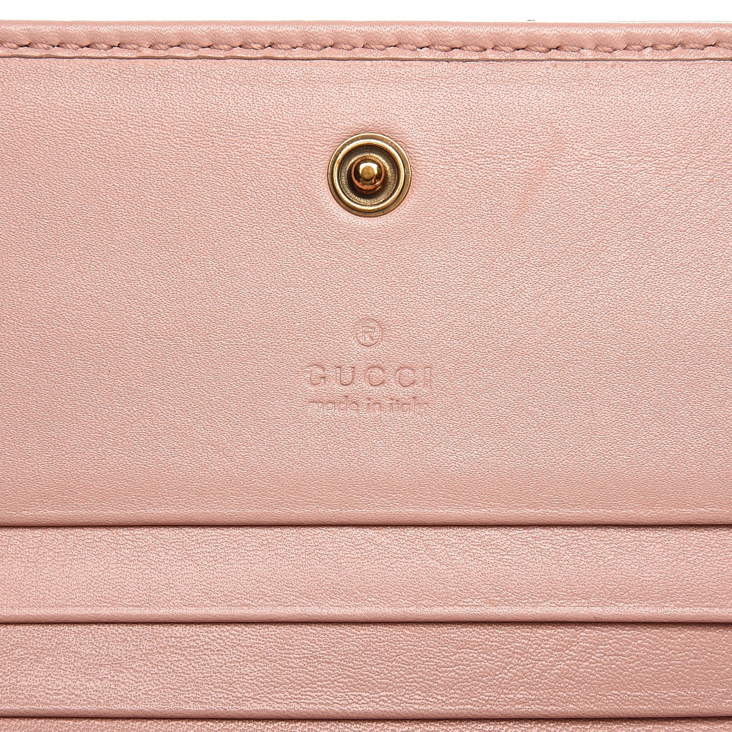 Gucci Calfskin Matelasse GG Marmont Card Case Perfect Pink 6 of 12