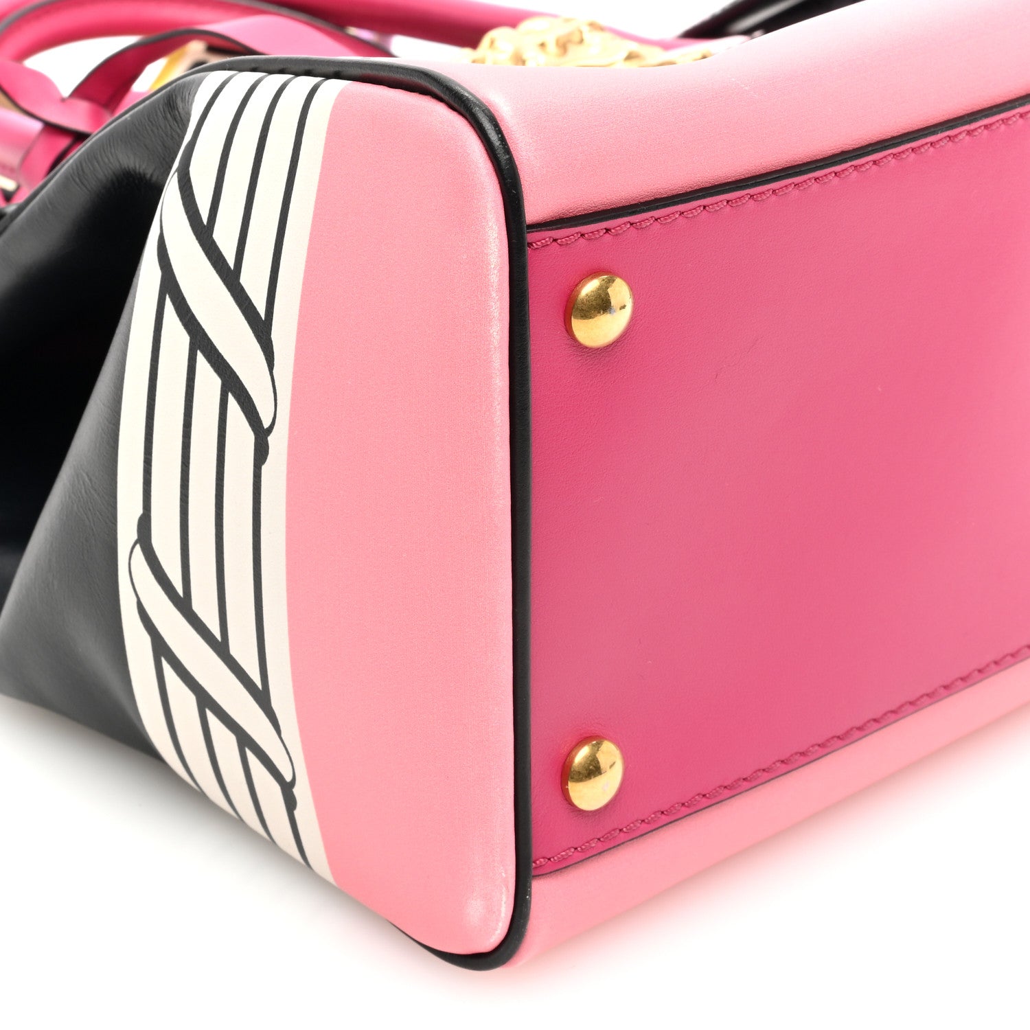 Versace Calfskin Palazzo Empire Pop Magna Grecia Bag Multicolor 8 of 11