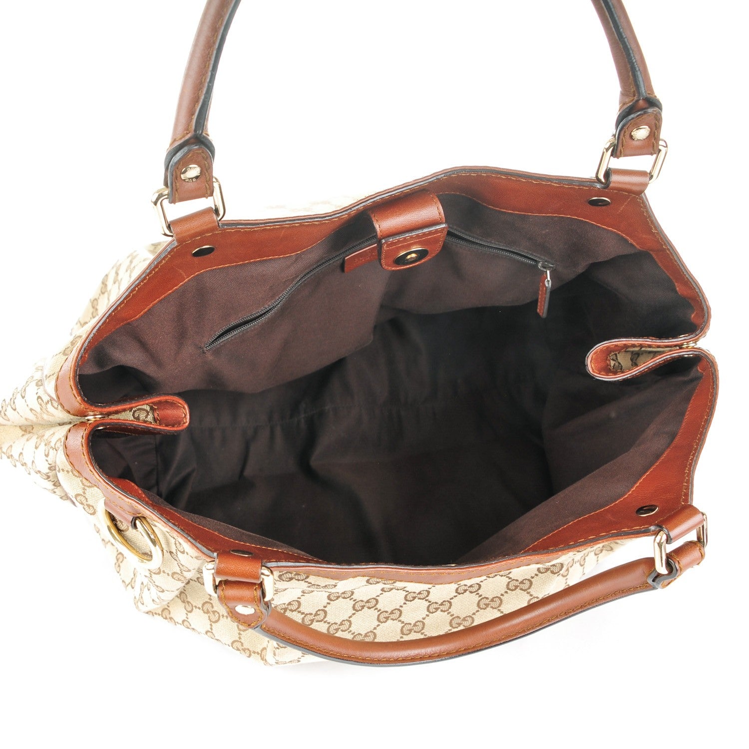 Gucci Monogram Large Sukey Tote Brown 5 of 7