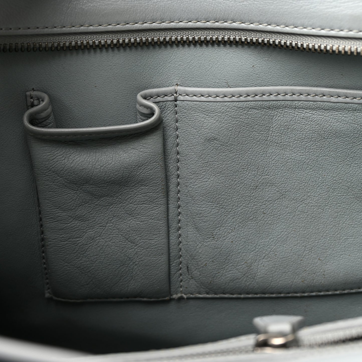 Smooth Calfskin Mini Luggage Sky Blue