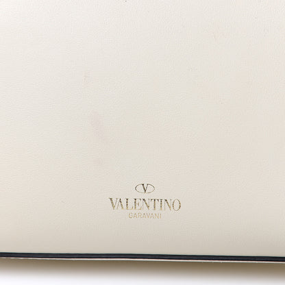 Valentino Garavani Vitello Medium Rockstud Flip Lock Crossbody Bag White 9 of 9