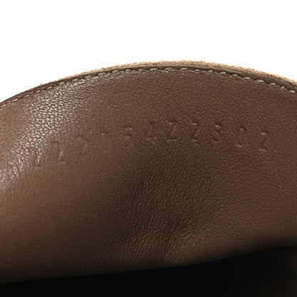 Hermes Suede Goatskin Womens Faubourg Loafers 38 Beige Argile 7 of 10