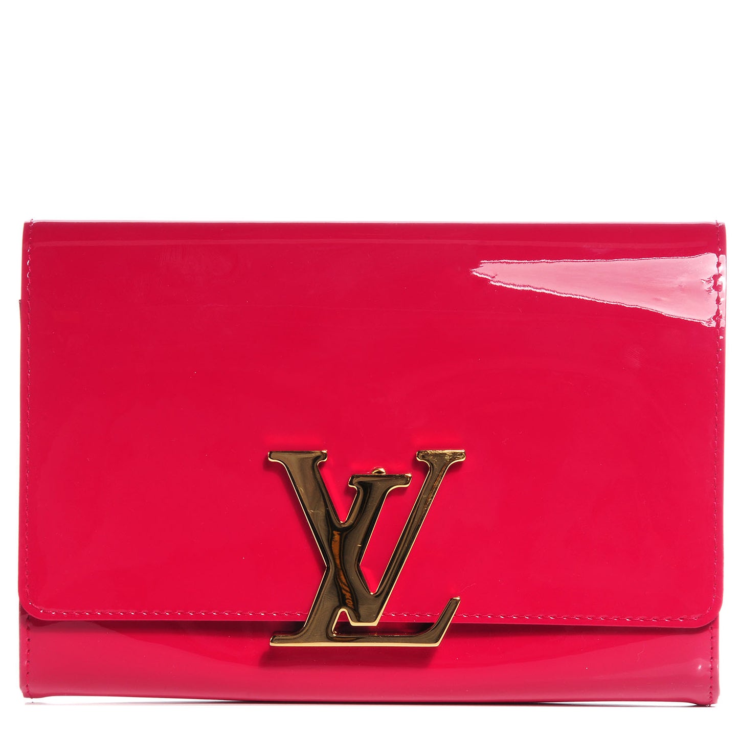 Patent Louise Clutch Rose Indien