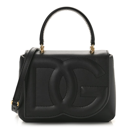 Dolce & Gabbana Calfskin DG Logo Top Handle Tote Black 1 of 8