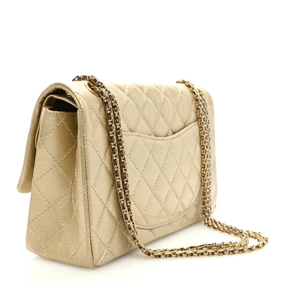 Chanel Metallic Aged Calfskin Quilted 2.55 Reissue 226 Flap Pale Gold 2 of 9