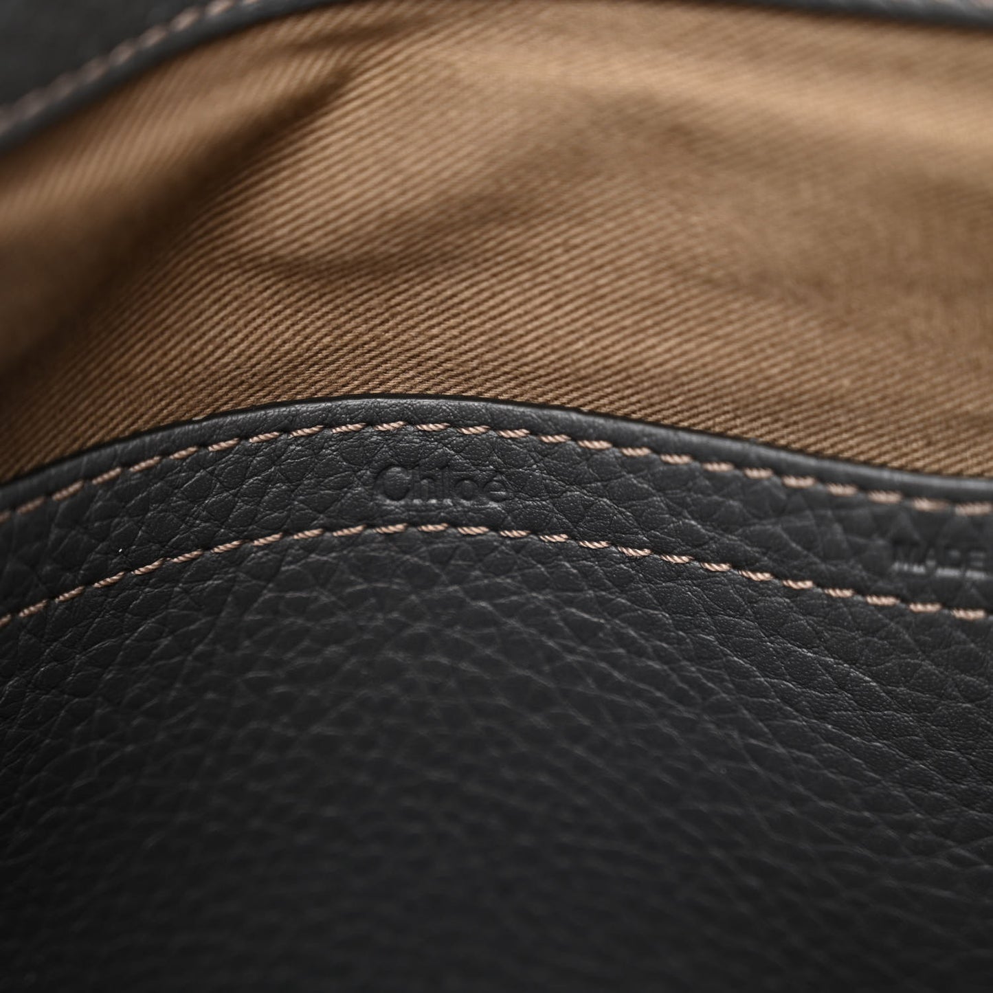 Grained Calfskin Medium Marcie Saddle Bag Ash