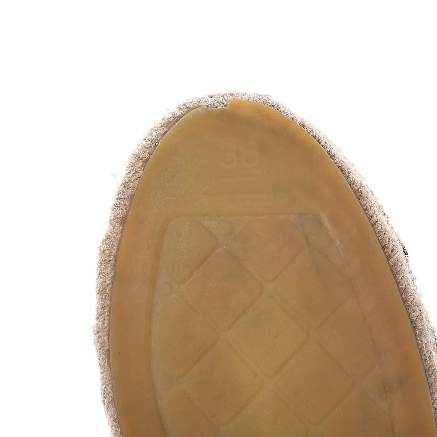 Lambskin CC Espadrilles 38 Black