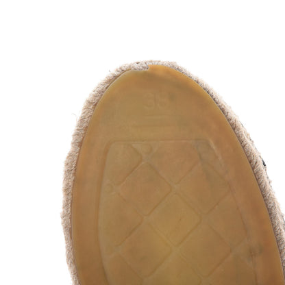Chanel Lambskin CC Espadrilles 38 Black 9 of 22