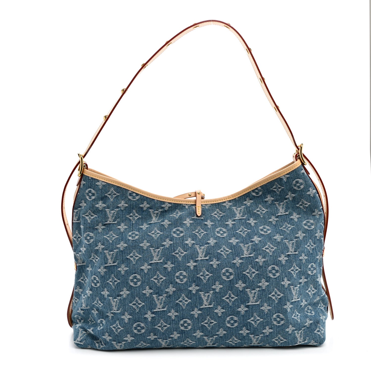 Louis Vuitton Monogram Denim CarryAll MM Blue 1 of 11