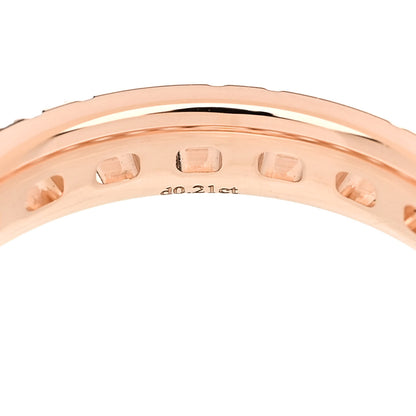 Tiffany 18K Rose Gold Diamond Narrow T True Band Ring 49 5 4 of 5