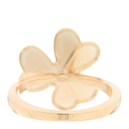 Van Cleef & Arpels 18K Yellow Gold Diamond Small Frivole Ring 49 4.75 3 of 4