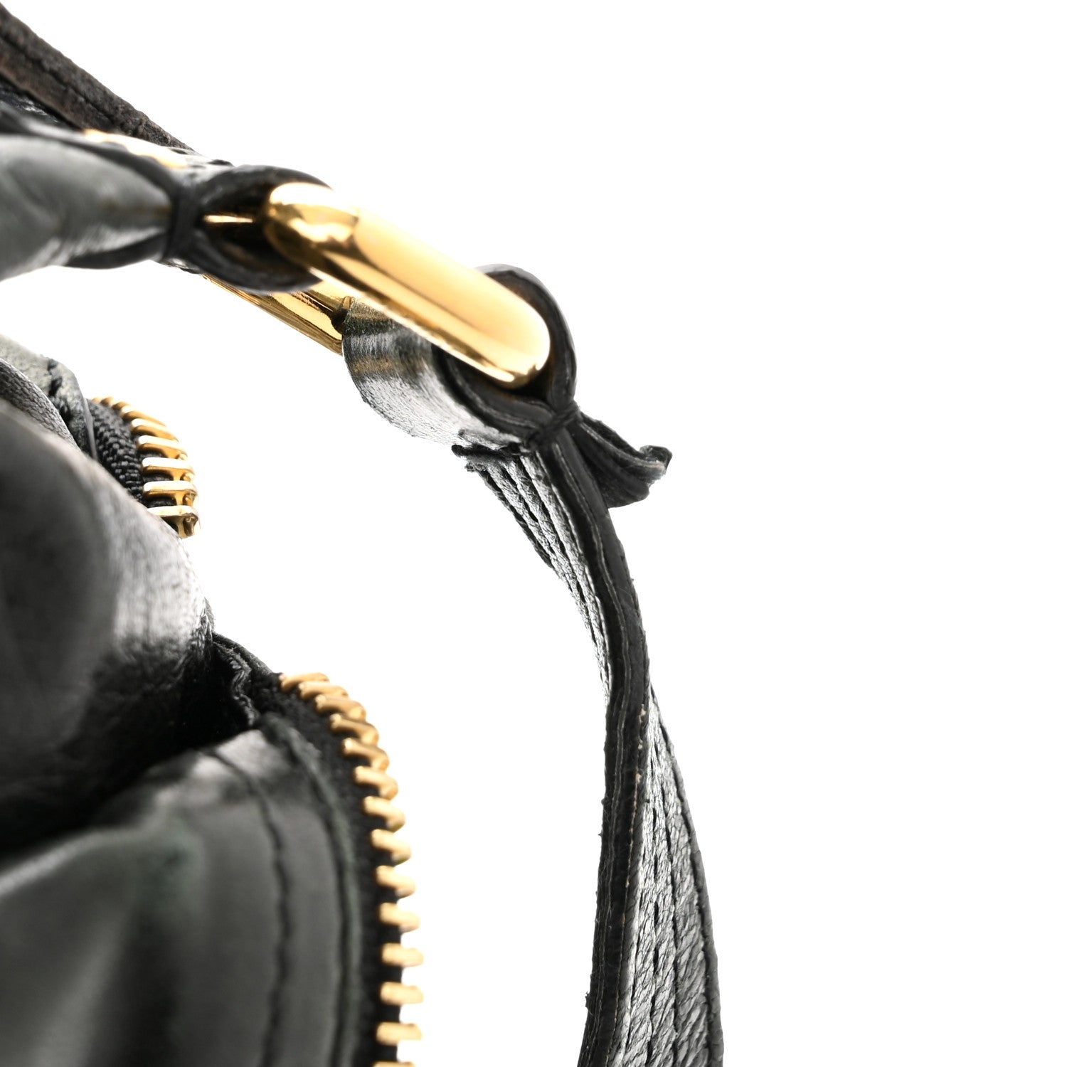 Fendi Goatskin Zip It Satchel Black 10 of 13