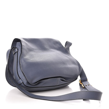 Chloe Calfskin Medium Marcie Round Crossbody Bag Street Blue 3 of 11