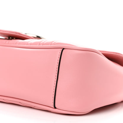 Gucci Calfskin Matelasse Small GG Marmont Shoulder Bag Wild Rose 10 of 10