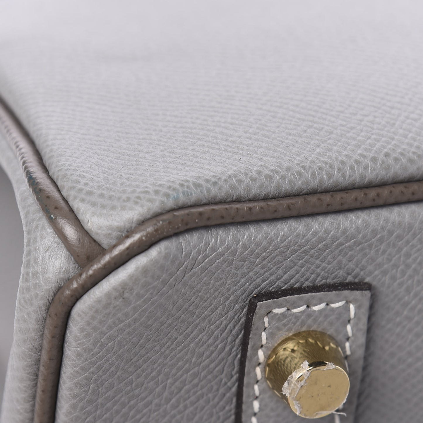 Epsom Horseshoe Birkin 30 Etain Gris Mouette