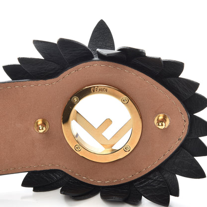Fendi Calfskin F is Fendi FF Flower Belt 90 36 Black 5 of 7