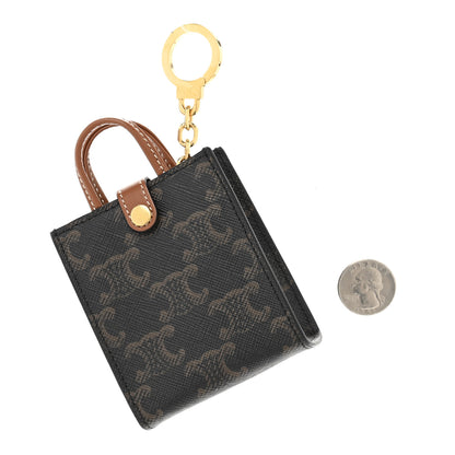 Celine Triomphe Cabas Keycharm Tan 2 of 6