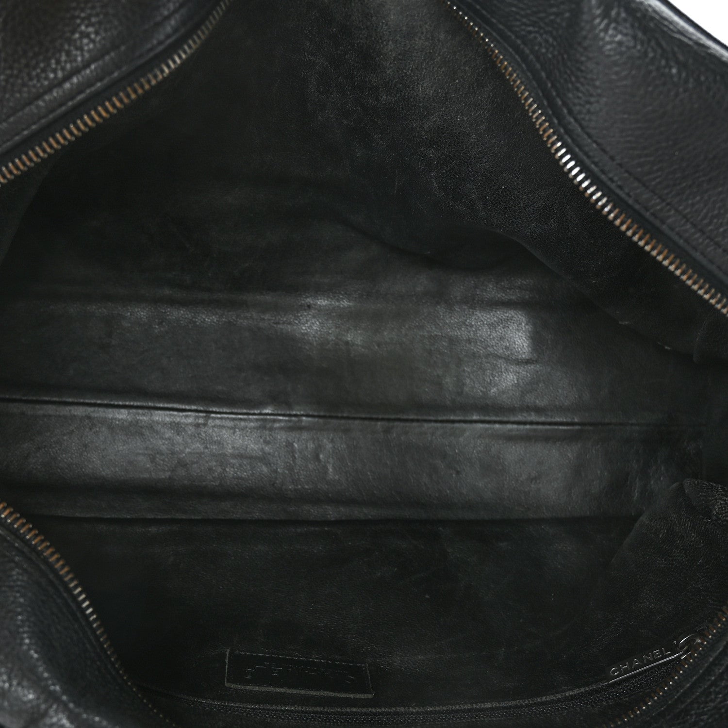 Chanel Calfskin Patent Quilted Bowler Black 5 of 11