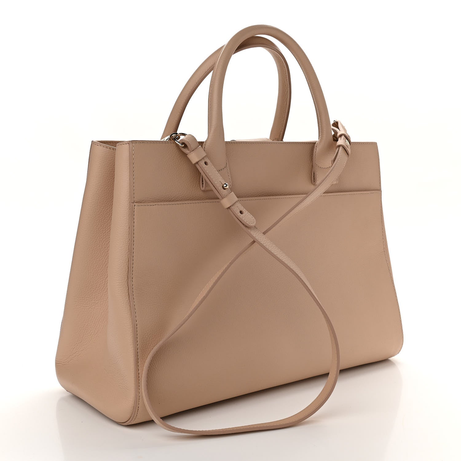 Chanel Grained Calfskin Medium Neo Executive Shopper Tote Beige 3 of 12